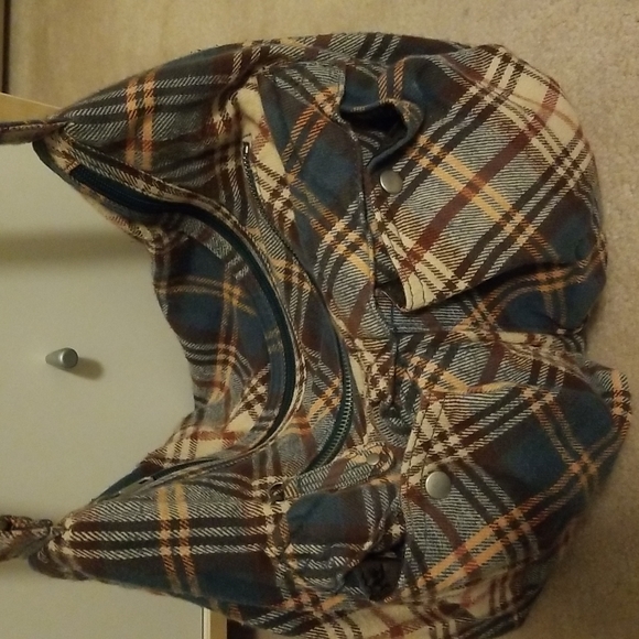 Blue plaid Satchel Y2K Divided - Picture 2 of 5
